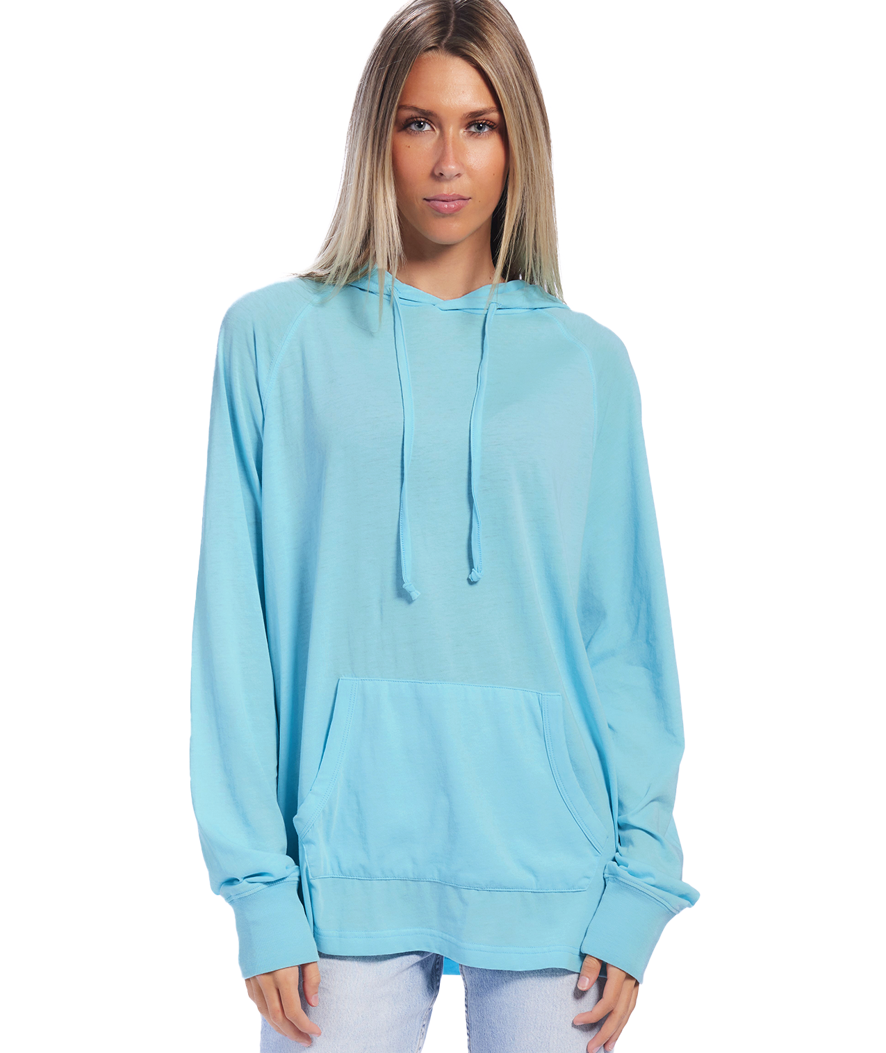 U.S. Apparel - Vente Sweat à capuche – femme - Chandail à capuchon unisexe en jersey - Light Garment Burnout Raglan18