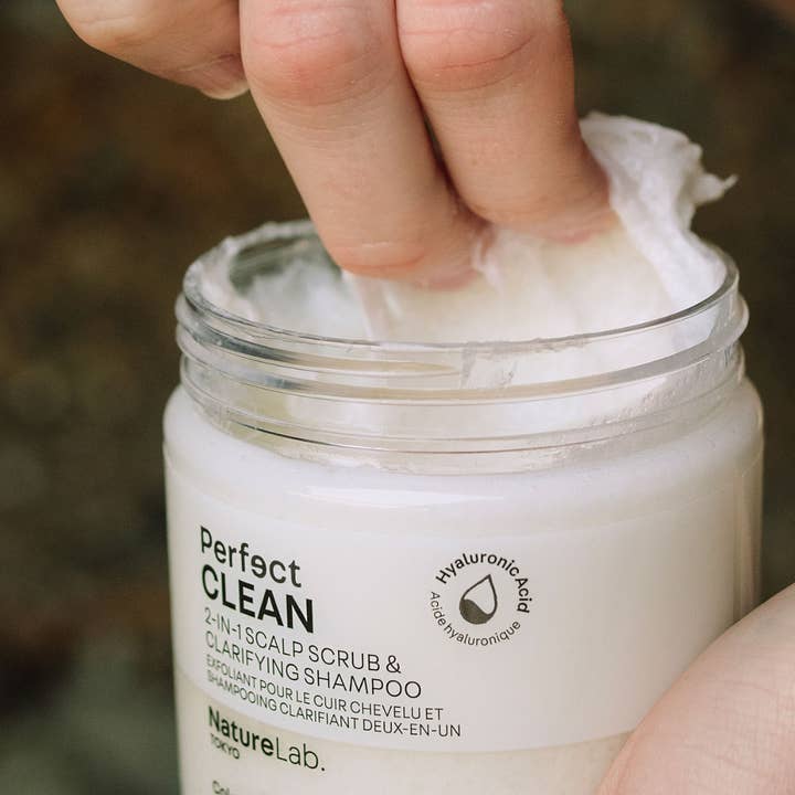 Naturelab. TOKYO – Engroshandel Hovedbunds-/hårkur – Perfect Clean 2 -in -1 Scalp Scrub +Clarifying Shampoo2