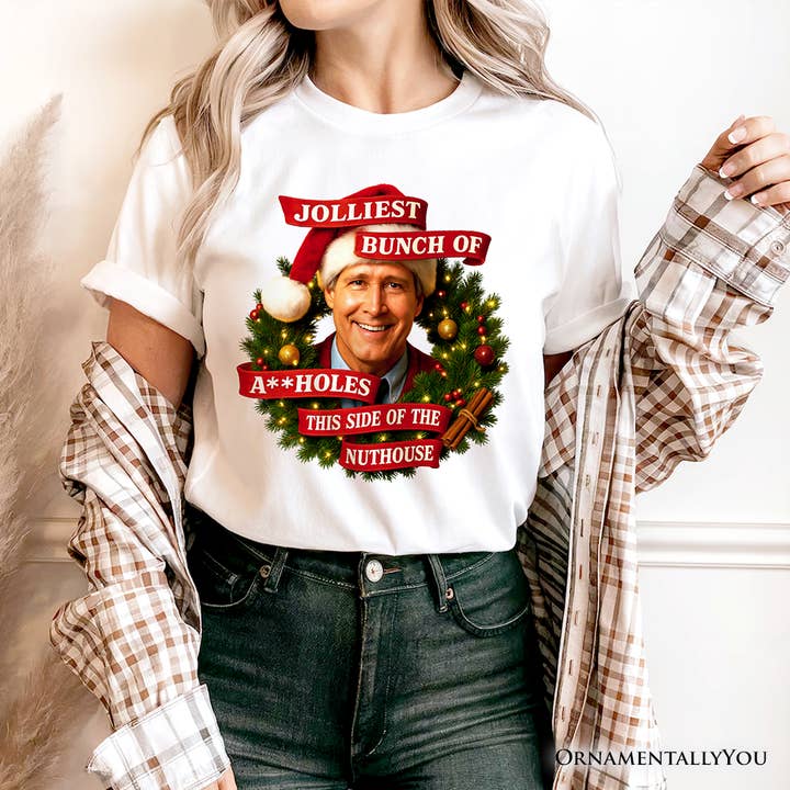 White Jolliest Bunch of Assholes T-Shirt, Griswold’s Family Tee for wholesale on Faire4