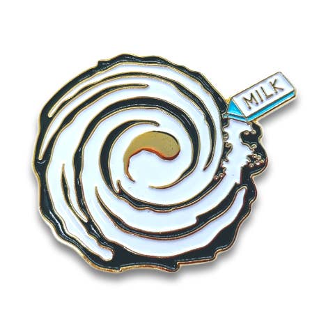Mælkevejen Emalje Pin - „Hele Mælk-y måde“ Funny ordspil Pin! for engroshandel hos PINtelligentsia