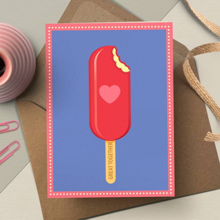 OTS290 Tarjeta de amor y amistad «geniales juntos» para venta al por mayor de The Typecast Gallery