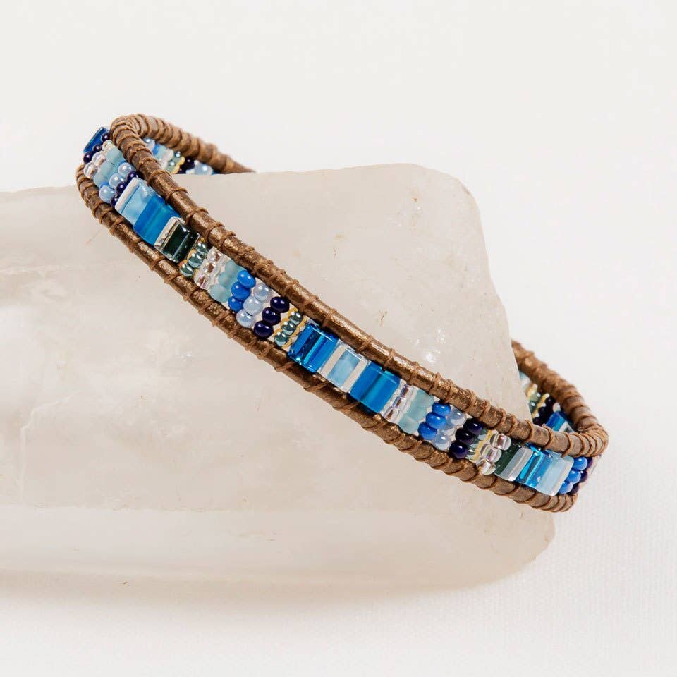 Altiplano - Wholesale Beaded Bracelet - Handmade Bracelet Miyuke Bead and Leather4