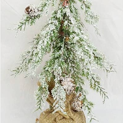 Impressive Enterprises, Inc. - Wholesale Christmas Decoration - ISB52370- 12in Icy Wispy Xmas Tree-6/36pcs0