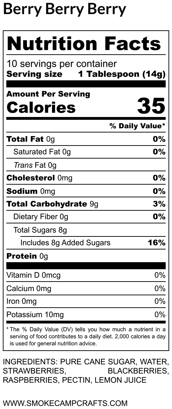 Smoke Camp Crafts - Wholesale Jam/Jelly - Berry Berry Berry Jam, 5 oz - Craft, Gourmet, Unusual Jams &2