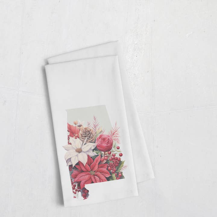 Torchon de Noël Alabama | Collection Four Seasons pour la vente par Paperfinch Design