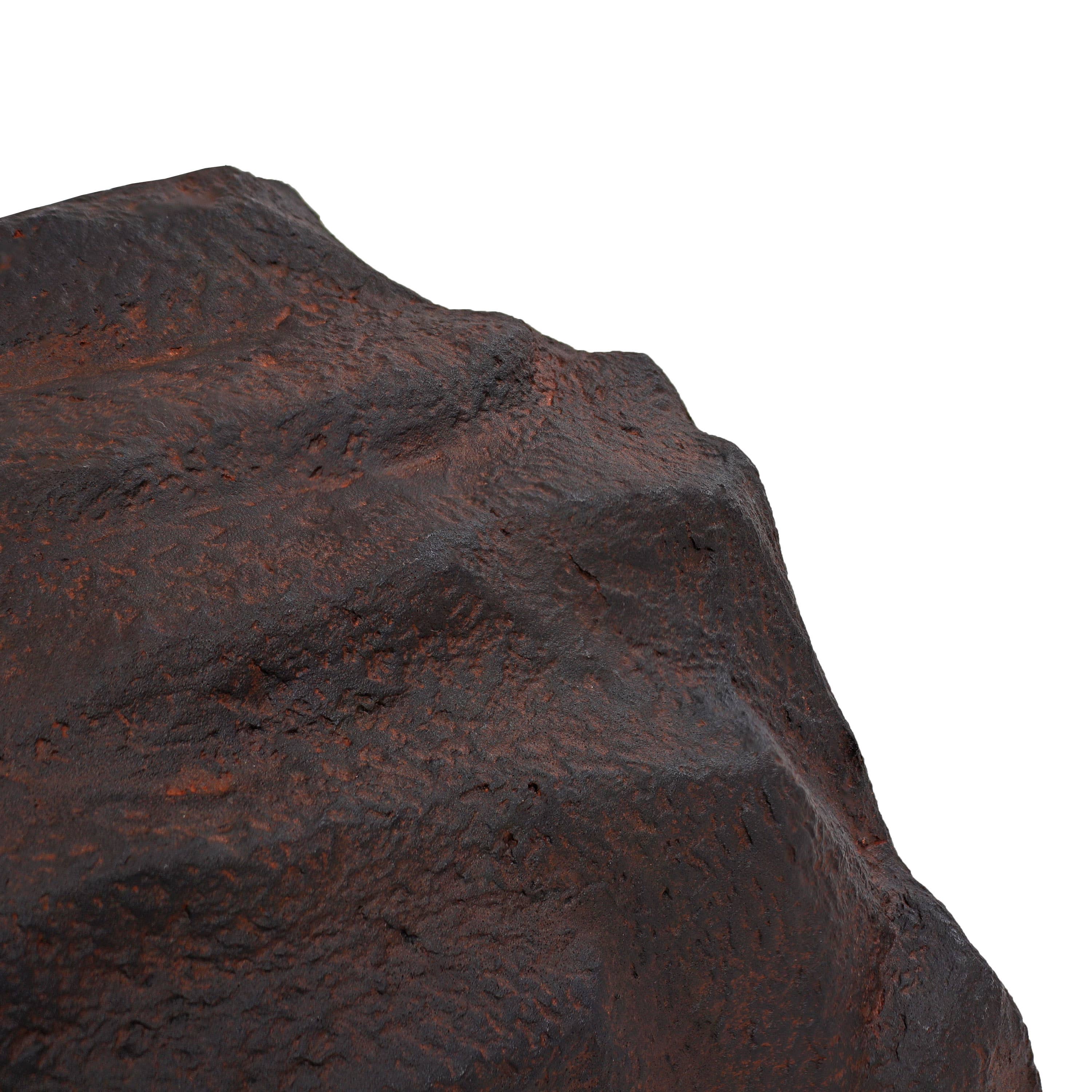 Sunnydaze Decor - Wholesale Outdoor Ornament/Decor - 2 Low-Profile Artificial Landscape Rock with Stakes - Brown11