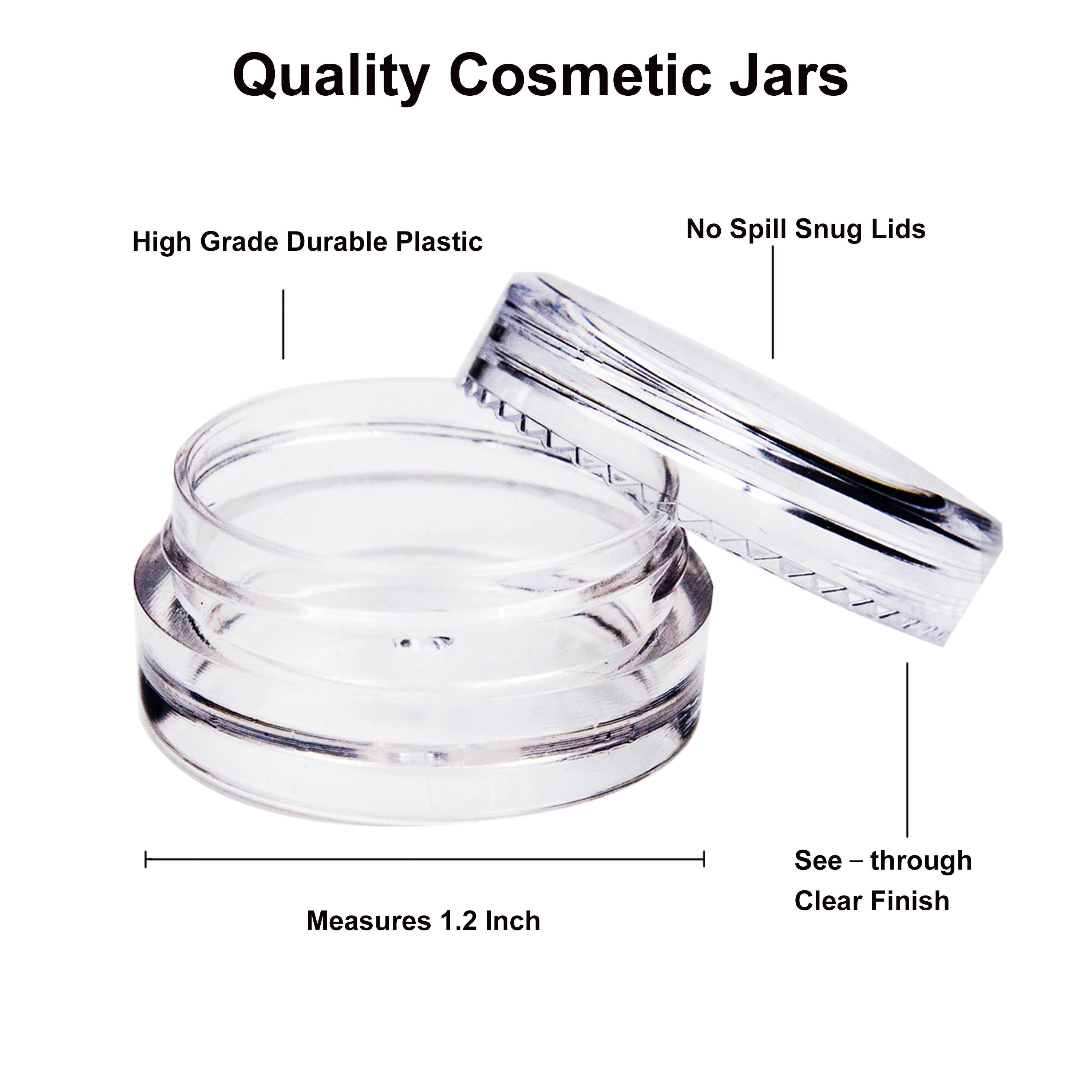 Youngever - Wholesale Makeup Storage Box - Youngever 140 Pcs 3g Plastic Cosmetic Samples Containers1