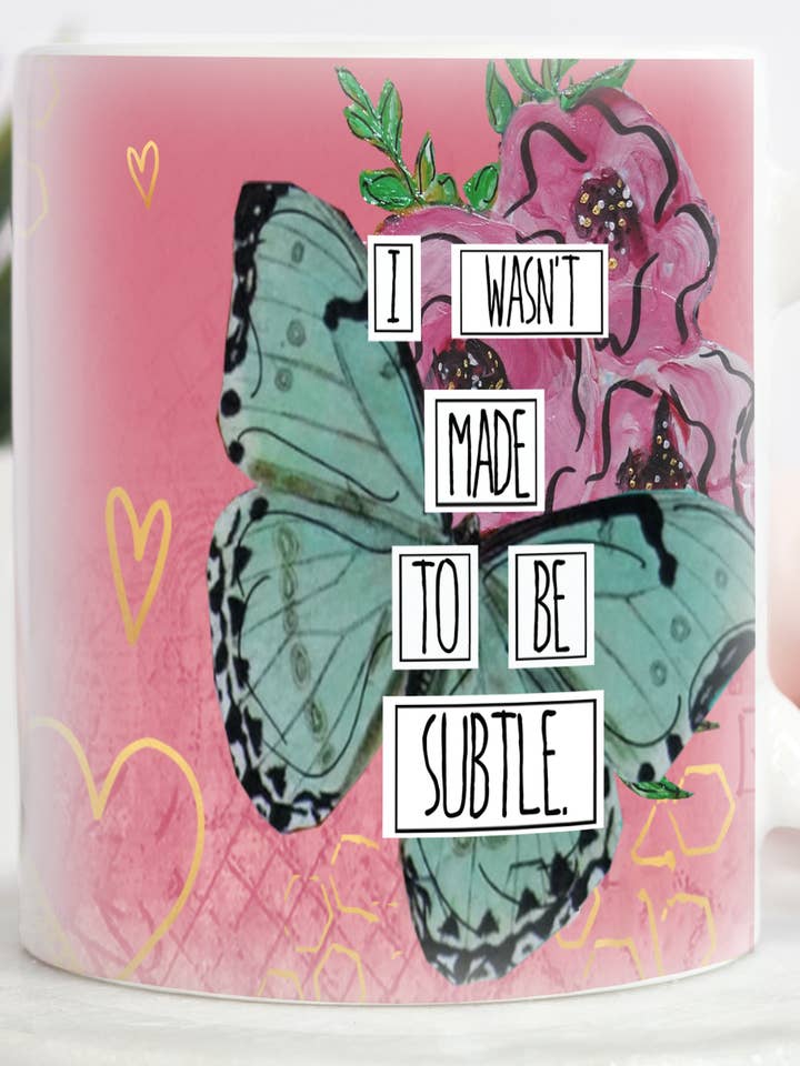 Ik ben niet gemaakt om subtiele mok te zijn voor wholesale door Redefining She