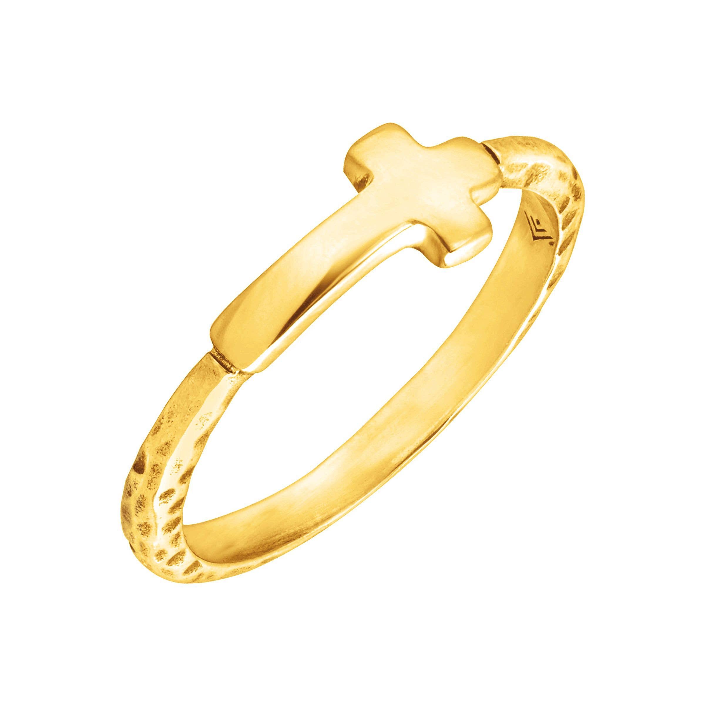 Silpada - Vente Anneau/bague à empiler - Bague texturée Silpada « Simplex Cross » en argent sterling, Si6