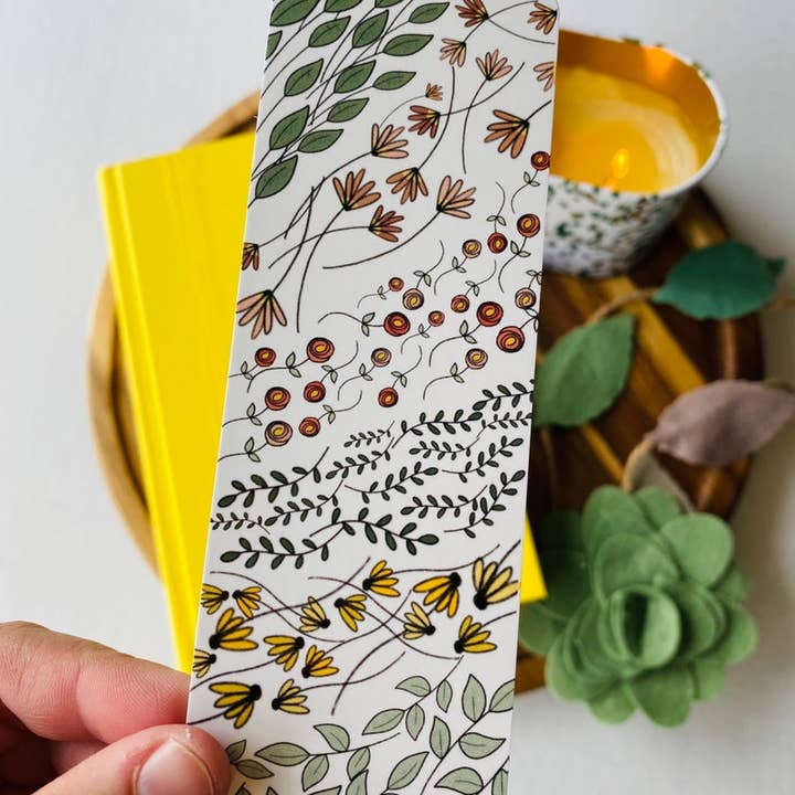 Gekleurde bloemenbladwijzer voor wholesale door The Book and Nook Shop