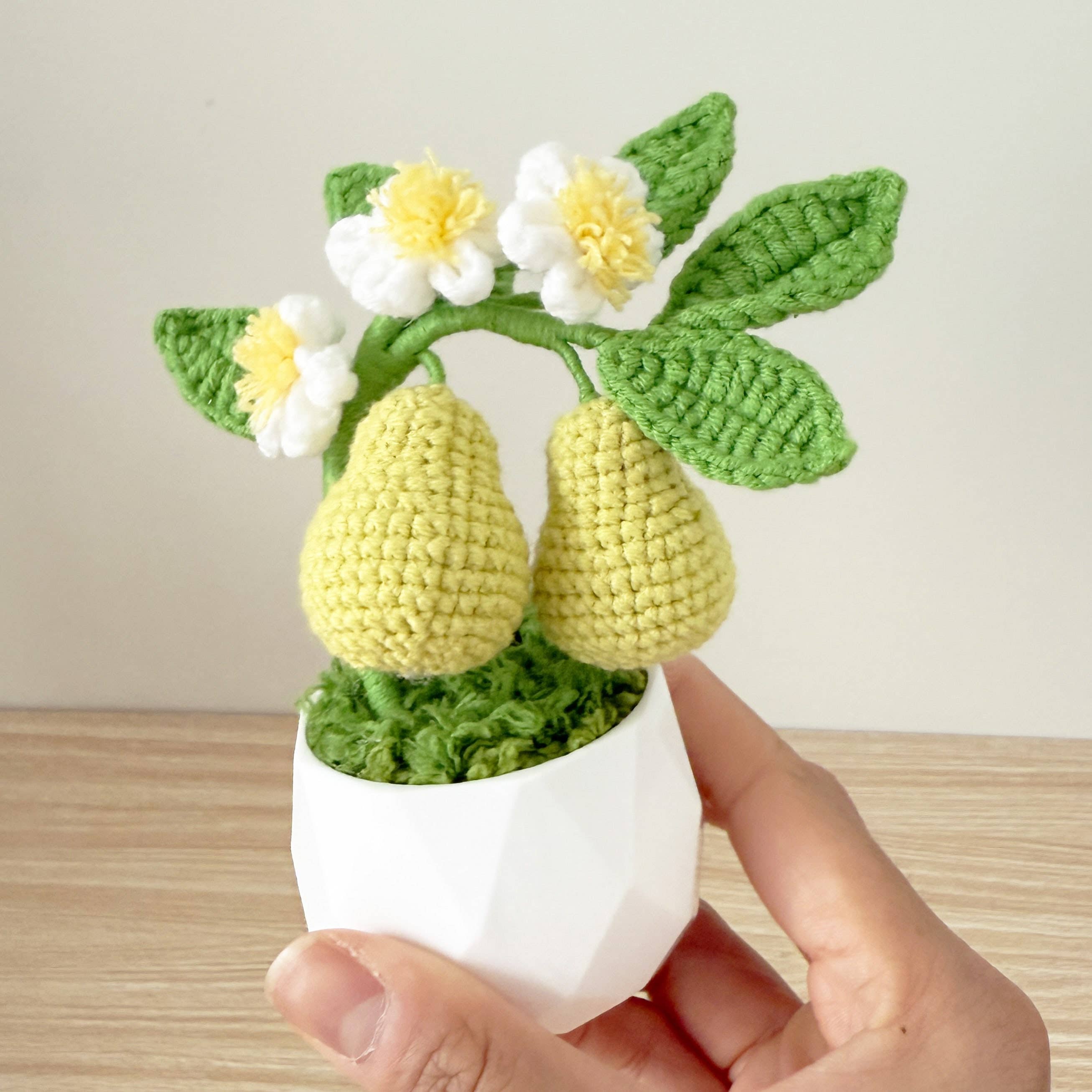 PinkLadyWorkshop – wholesale Konstgjorda blommor – Handgjort virkat avokadoträd7