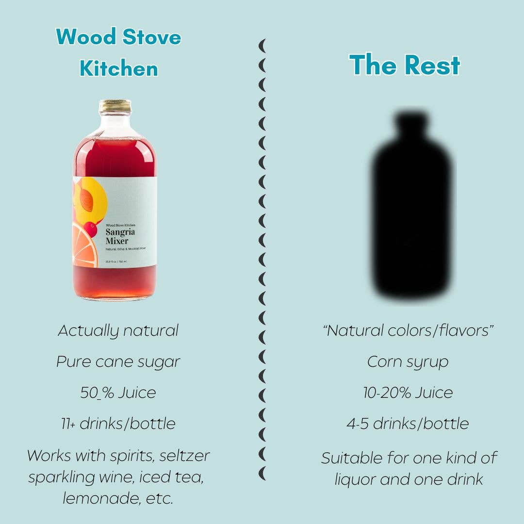 Wood Stove Kitchen - Wholesale Cocktail Mix/Syrup - Sangria Cocktail Mixer and Mocktail Mixer, 16 fl oz8