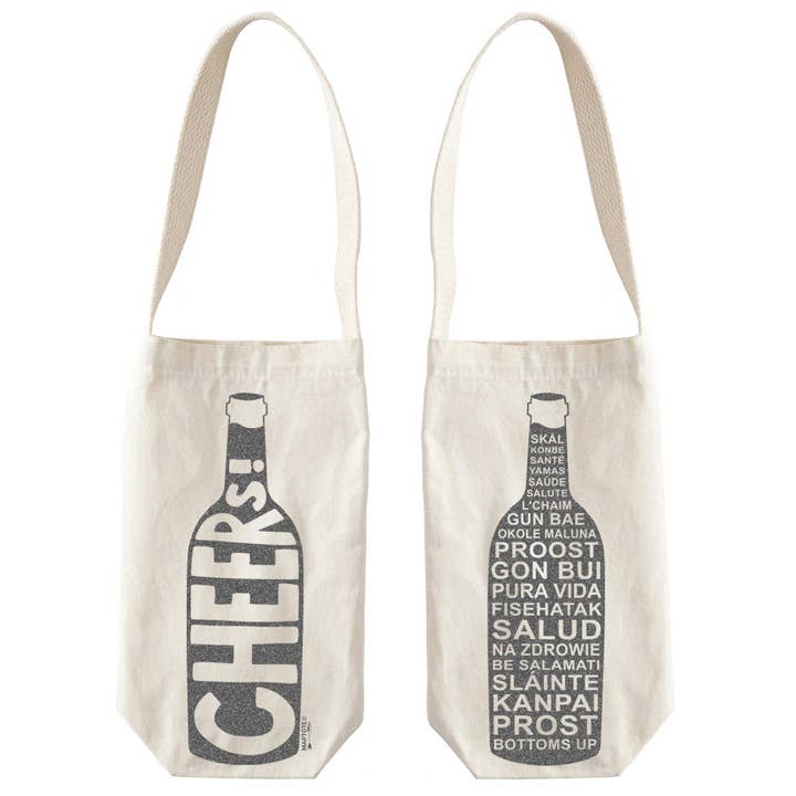 Maptote - Wholesale Wine Tote - Cheers! Single Wine Totes