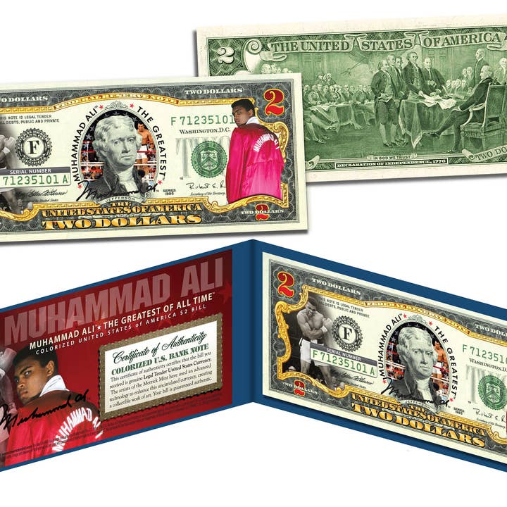 Maomé Ali * A Maior * Conta de Dois Dólares - Envio Rápido Grátis para os EUA por atacado de The Merrick Mint