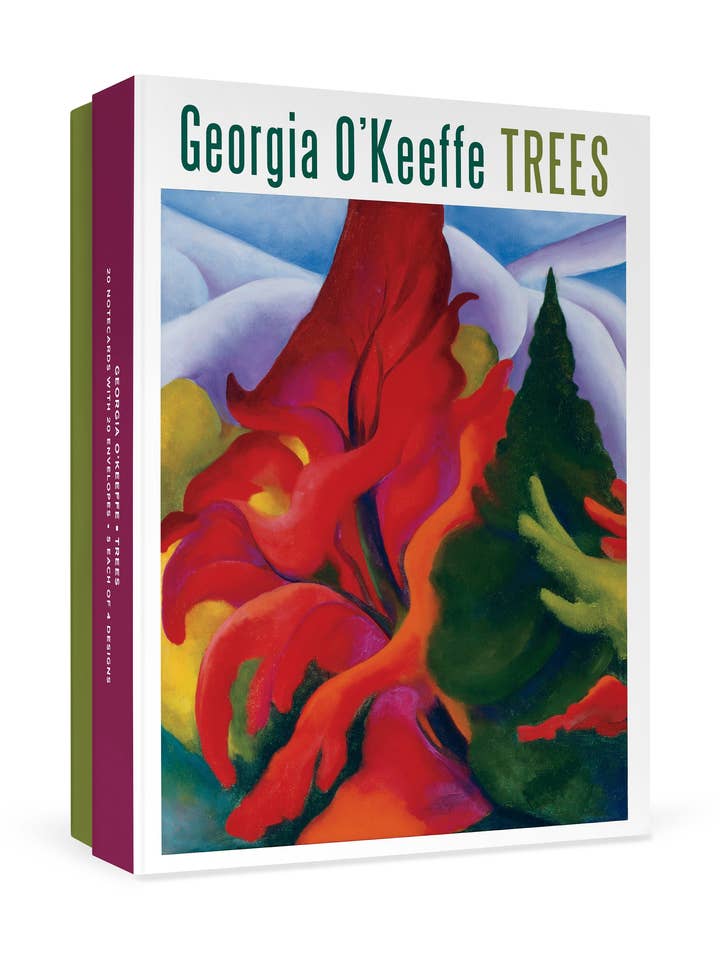 Georgia O’Keeffe: Trees Boxed Notecard Assortment for wholesale by Pomegranate