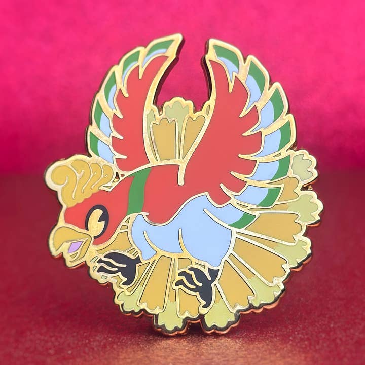 Ho-Oh Pokemon Enamel Pin for wholesale by Bulbalana