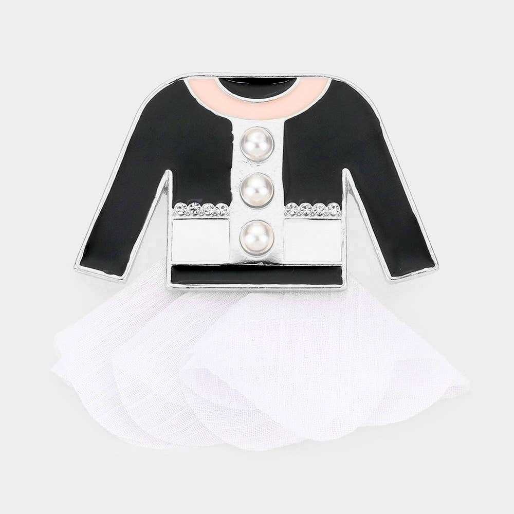 Sensibling Corp. - Wholesale Broche - Driedubbele Parel Puntige Jurkspeld Broche2