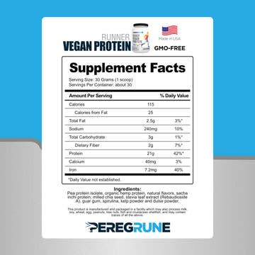 PEREGRUNE - Wholesale Protein/Superfood Powder - RUNNER PROTEIN - PLANT BASED1