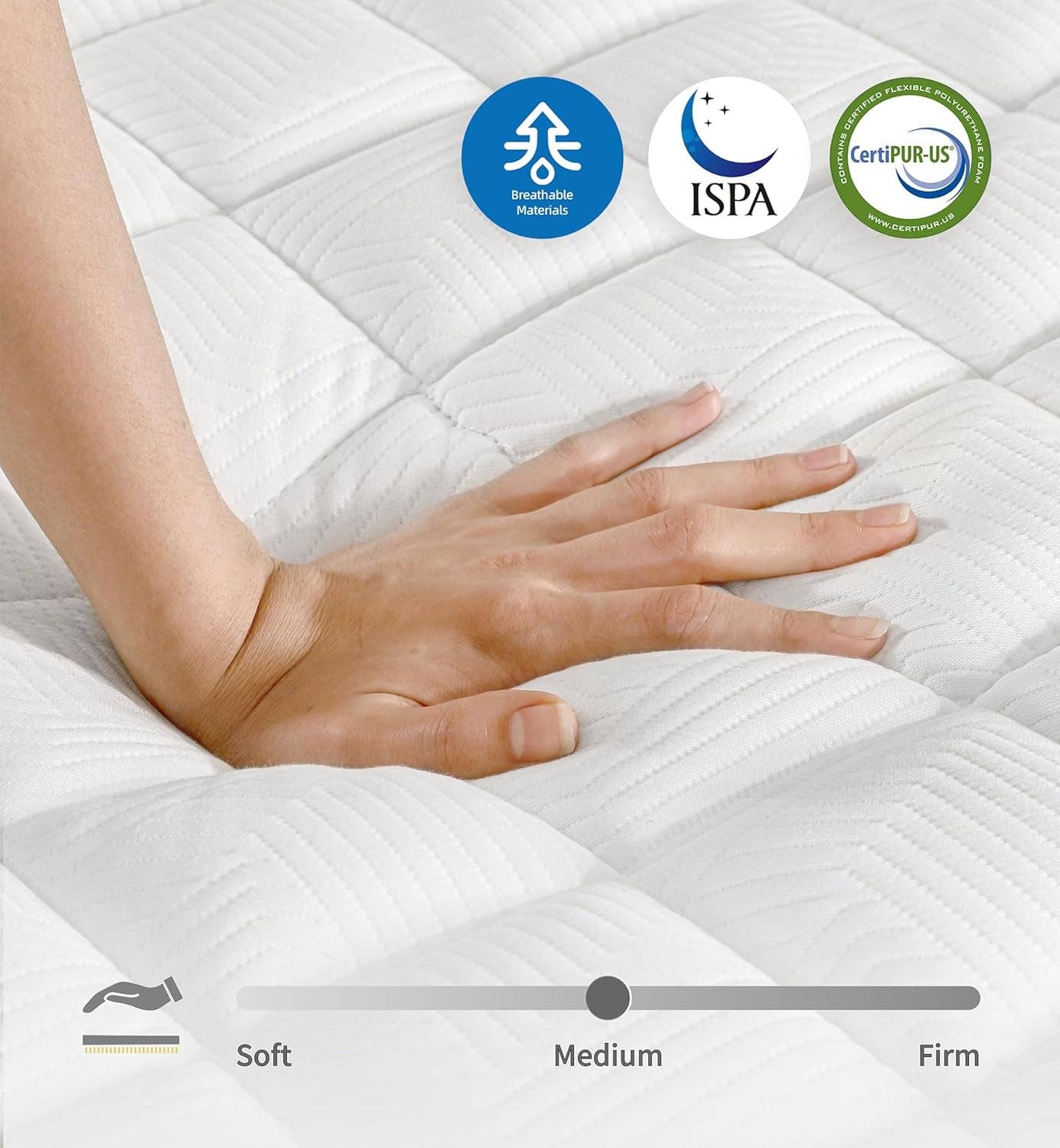 ShipItFurniture - Wholesale Bed - 10 Inch Full Hybrid Mattress Medium Firm Comfort Support6