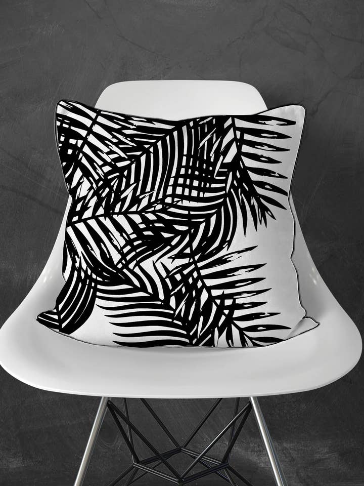 Kussensloop met palmbladeren voor wholesale door Alison Gordon Studio