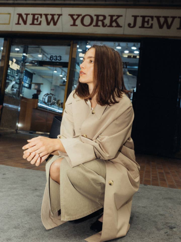 MOD REF - Wholesale Trench Coat - Women's - The Serena Coat | Pointed Collar Trench Coat1