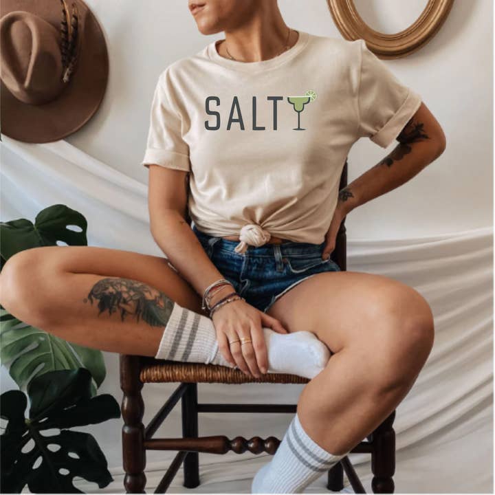 SALTY Tee for wholesale by Print Works
