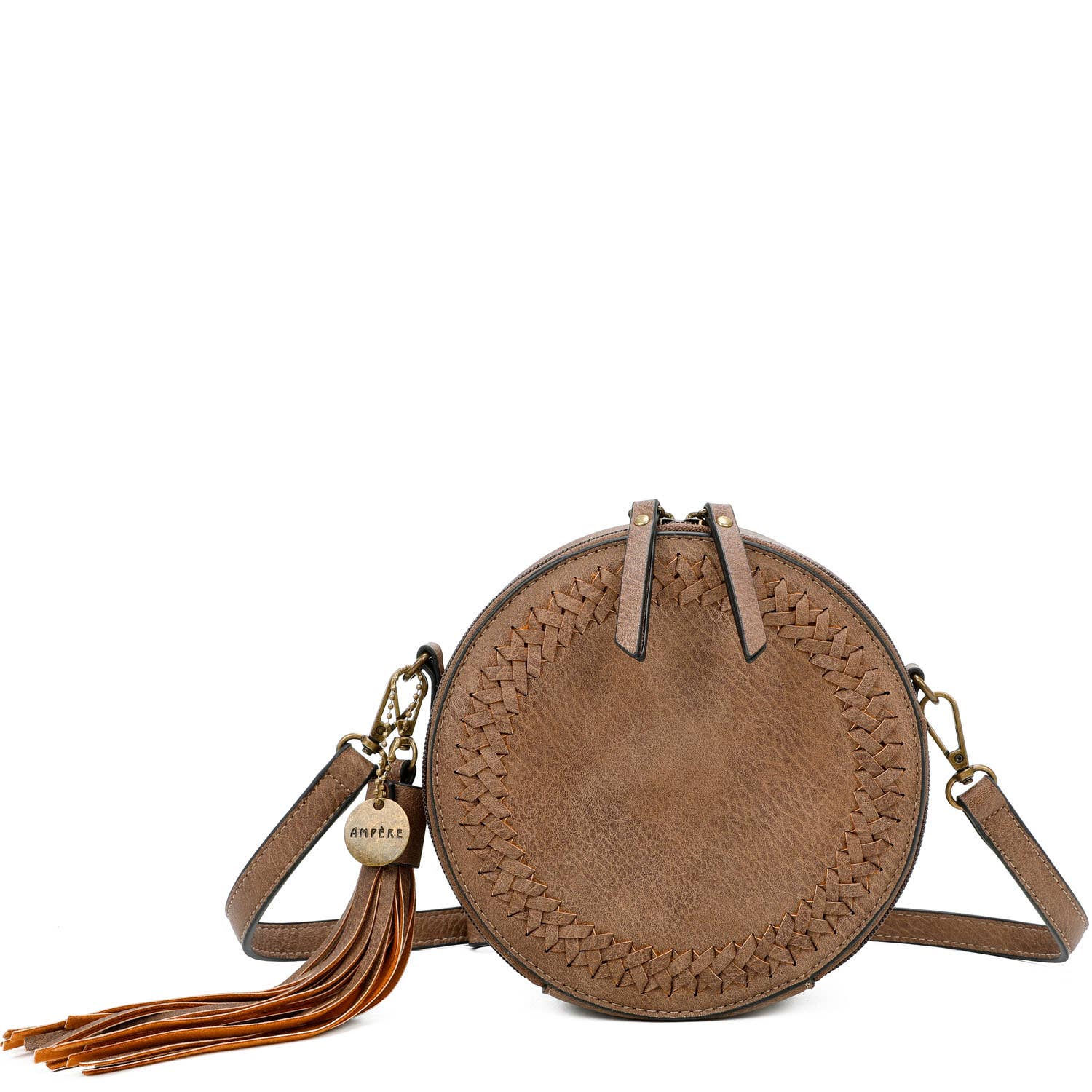 AMPERE CREATIONS – wholesale Axelväska - Dam – Suzie Classic Vegan Lädervävd rundad crossbody-väska8