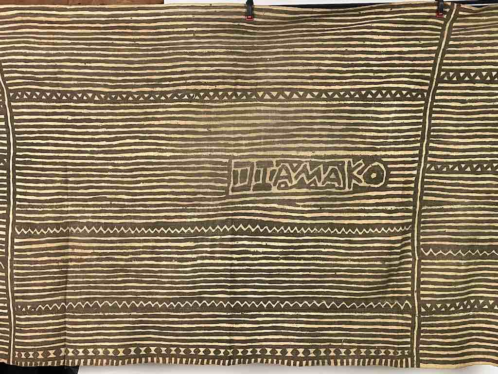 The Niger Bend - Vente Tapisserie/textile - Toile de boue Bogolan traditionnelle vintage Mali Textile africain | 58 x 33"1