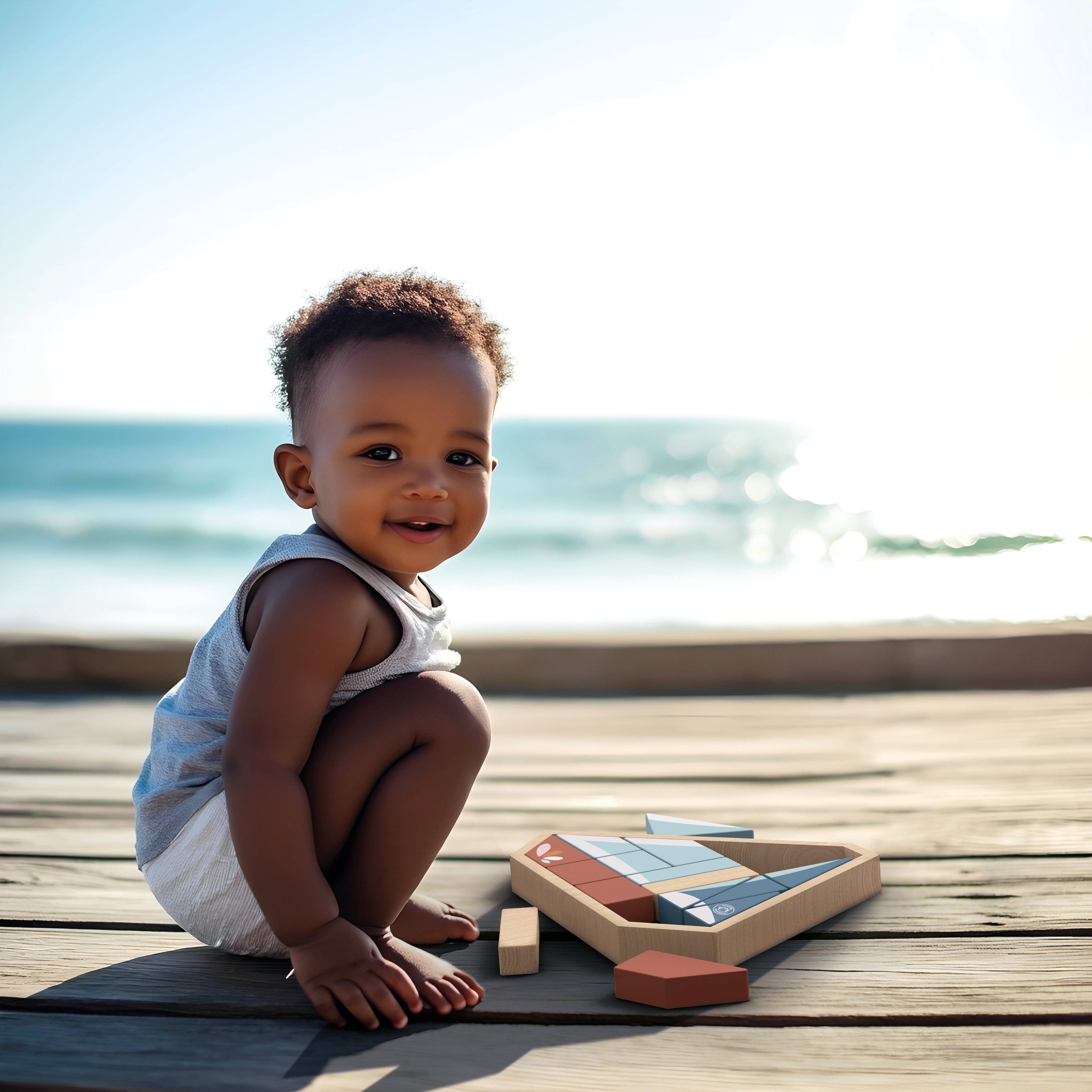 Speedy Monkey - Wholesale Puzzle - Kids - Boat Block Puzzle2