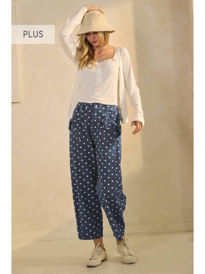 Oddi - Wholesale Pants - Women's - Plus High-rise Printed Denim Pants1