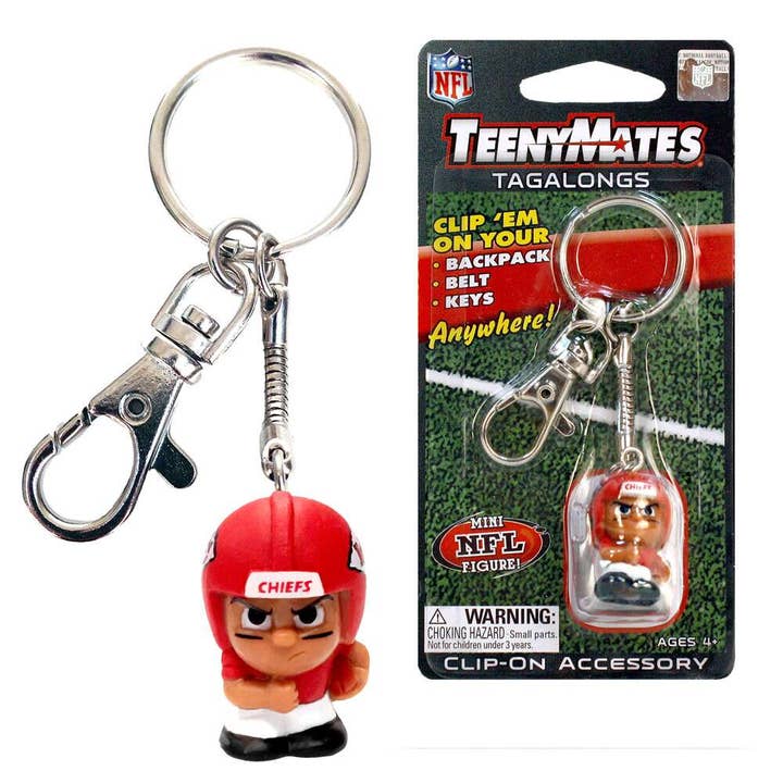 Party Animal, Inc. - Wholesale Keychain - Unisex - Kansas City Chiefs TeenyMate Tagalongs Keychain