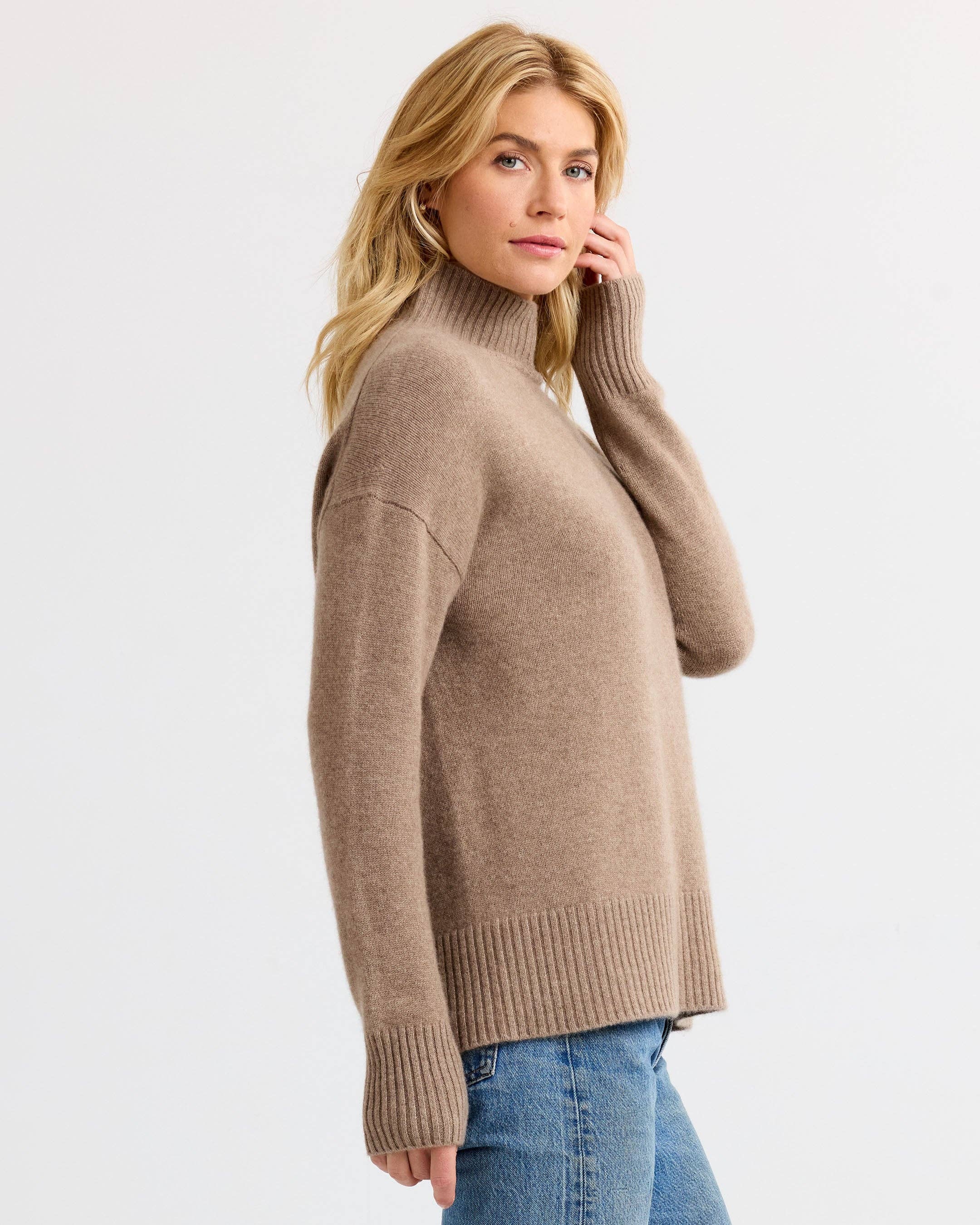 Driftwood Oversized Cashmere Pullover for wholesale on Faire1