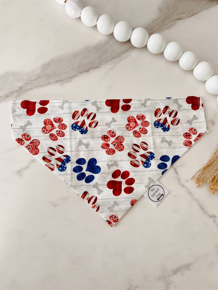 Pawtriotic Pup Bandana for wholesale by Spotted Dog Co.