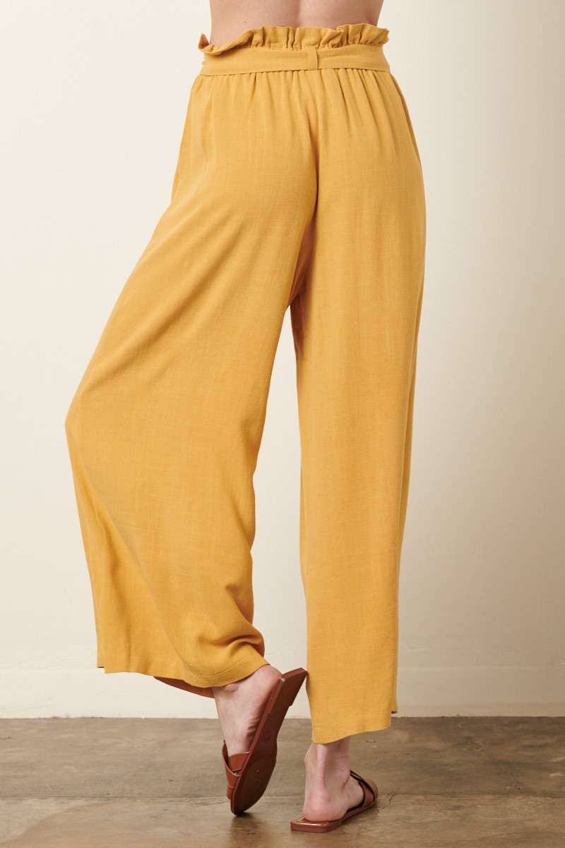 mittoshop - Wholesale Pants - Women's - PAPER BAG TIE DETAIL WIDE LEG PANTS31