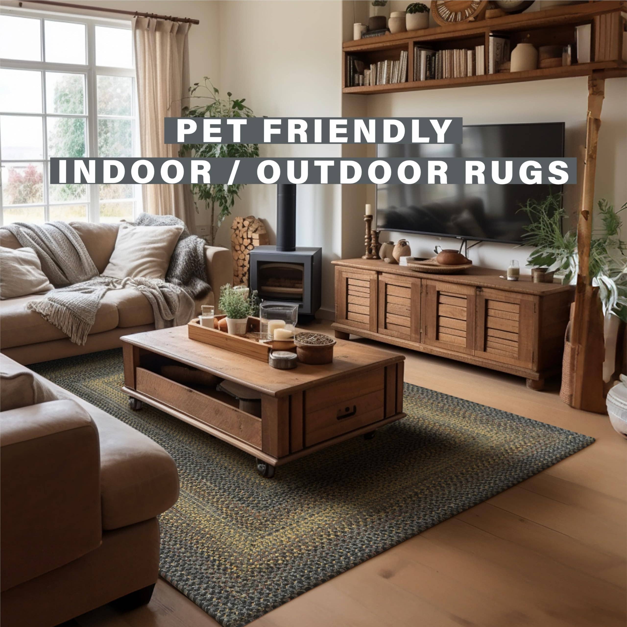 Homespice Decor - Vente Tapis - Tapis tressé Forêt-Noire pour intérieur et extérieur, imperméable4