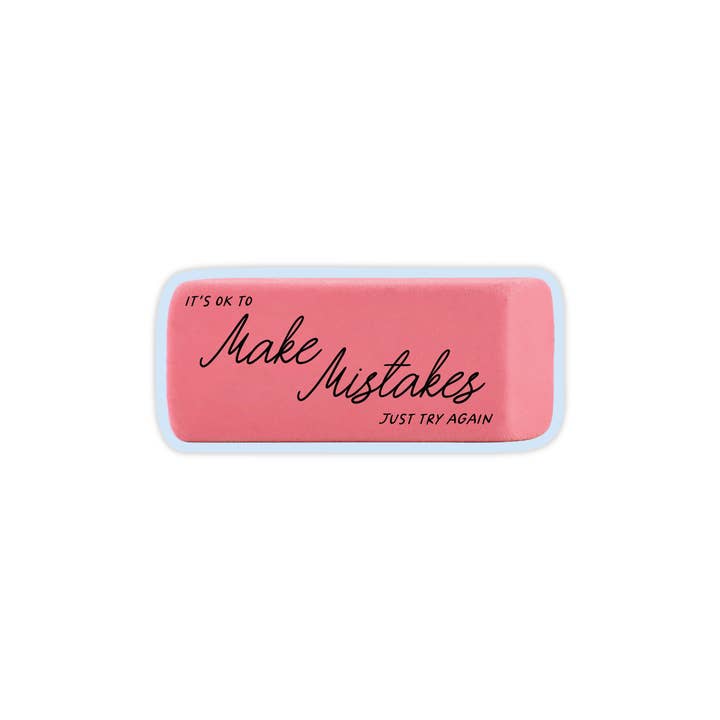 Mistake Eraser • Vinyl Sticker for wholesale by Sadie's Stickers