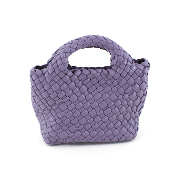 Pretty Persuasions - Wholesale Tote Bag - Women's - P24012 Small Woven Tote Crossbody Bag w/Cosmetic Pouch10