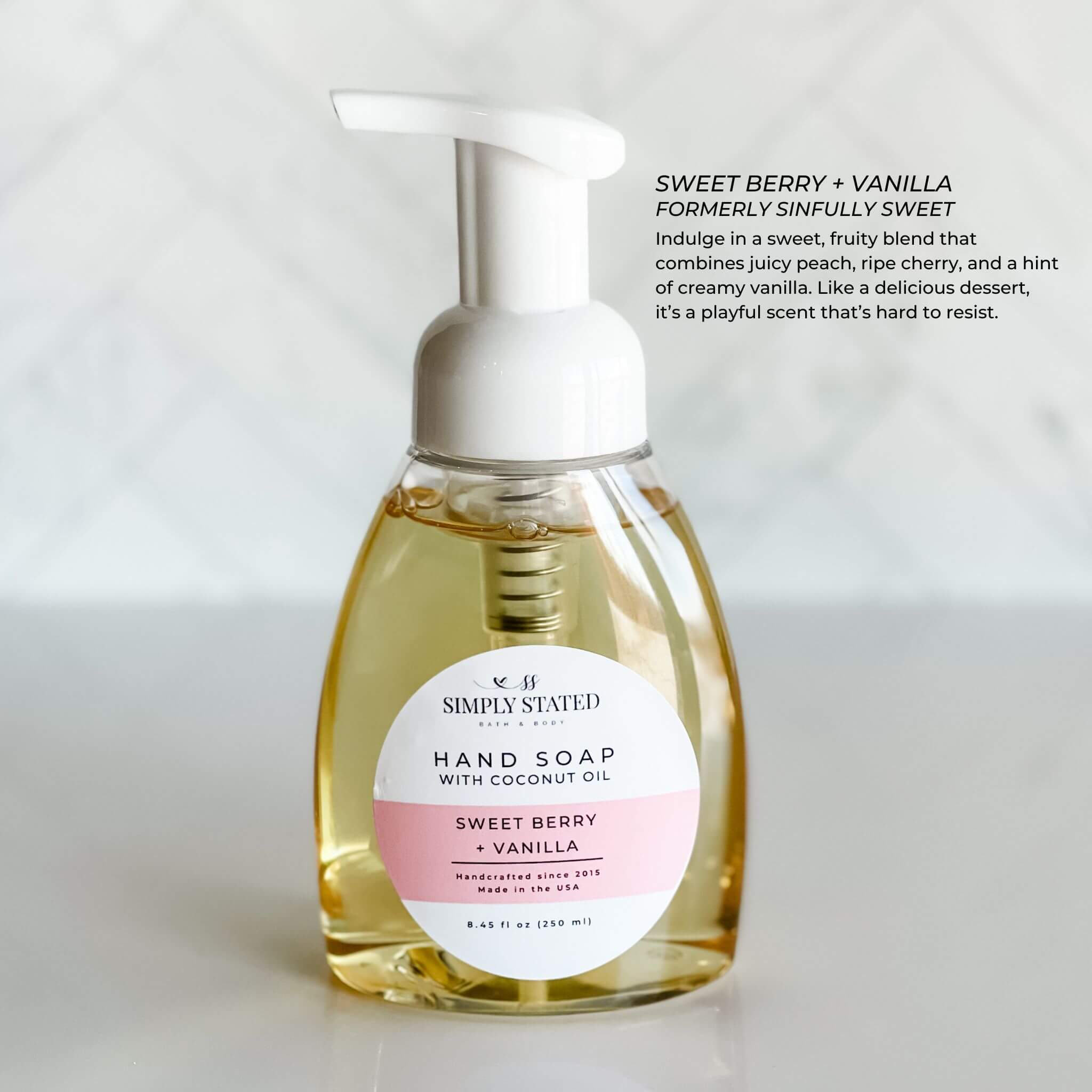 Simply Stated Bath & Body - Wholesale Hand Soap/Wash - Signature Foaming Hand Soap-Gentle Natural Cleanser6