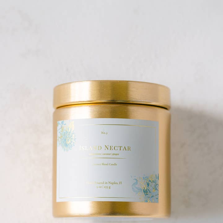 Nokomis Home Fragrance - Wholesale Jar/filled candle - Island Nectar Coconut Soy Candle4