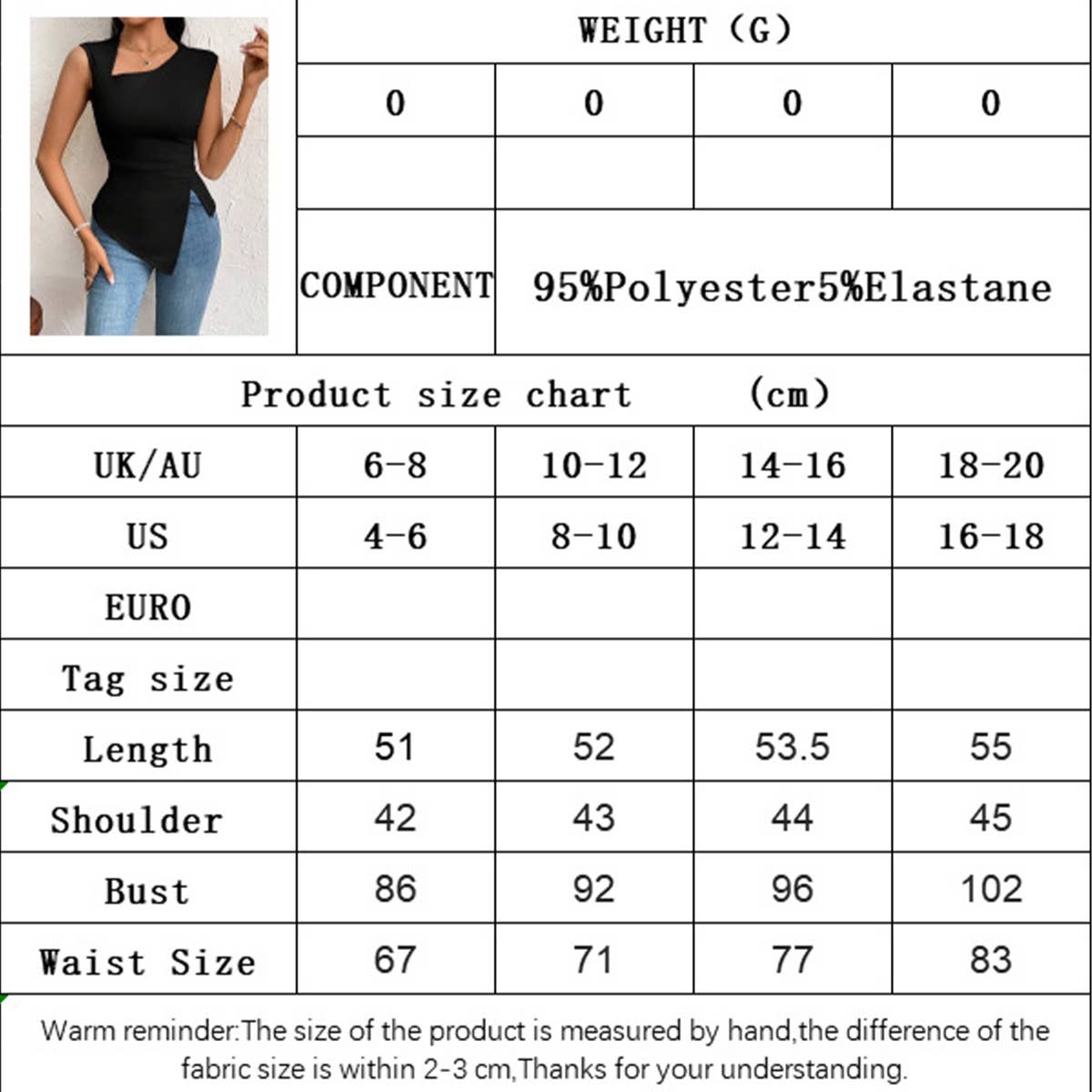 Lily Clothing - Wholesale Shirt - Women's - Diagonal neckline slim short irregular top12