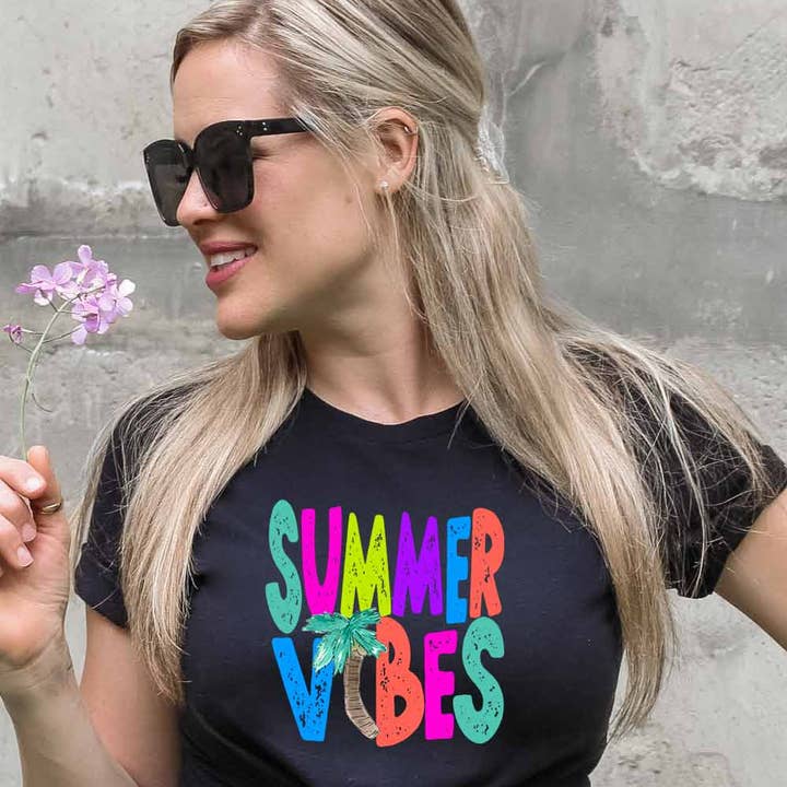 Summer Vibes Graphic Tee for wholesale by Jaylanie