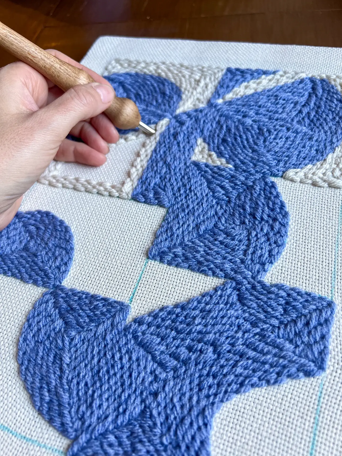 Both Hands Crafts - Wholesale DIY Craft Kit - "Fractal" - Beginner Punch Needle Kit - Wall Art8