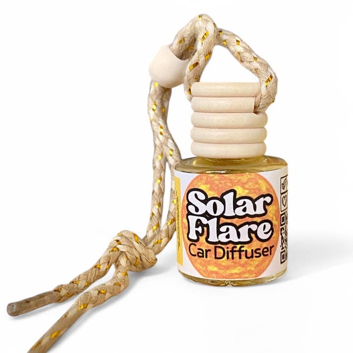 Raven’s Hearth - Wholesale Car Freshener - Unisex - Solar Flare Car Diffuser | Neroli, Ginger & Lime Scented