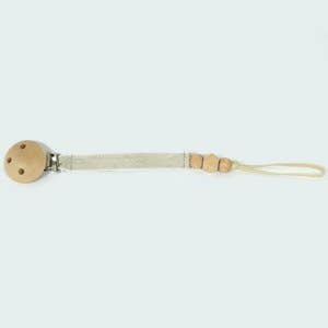 Schnullerband aus Naturholz-Leinen OK 3517 für den Großhandel von Othat- We love happy baby & kids