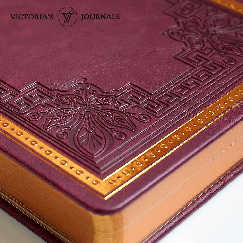 Victoria's Journals - Wholesale Journal/Diary - Victoria's Journals Antique Style Diary Hard Cover Burgundy4
