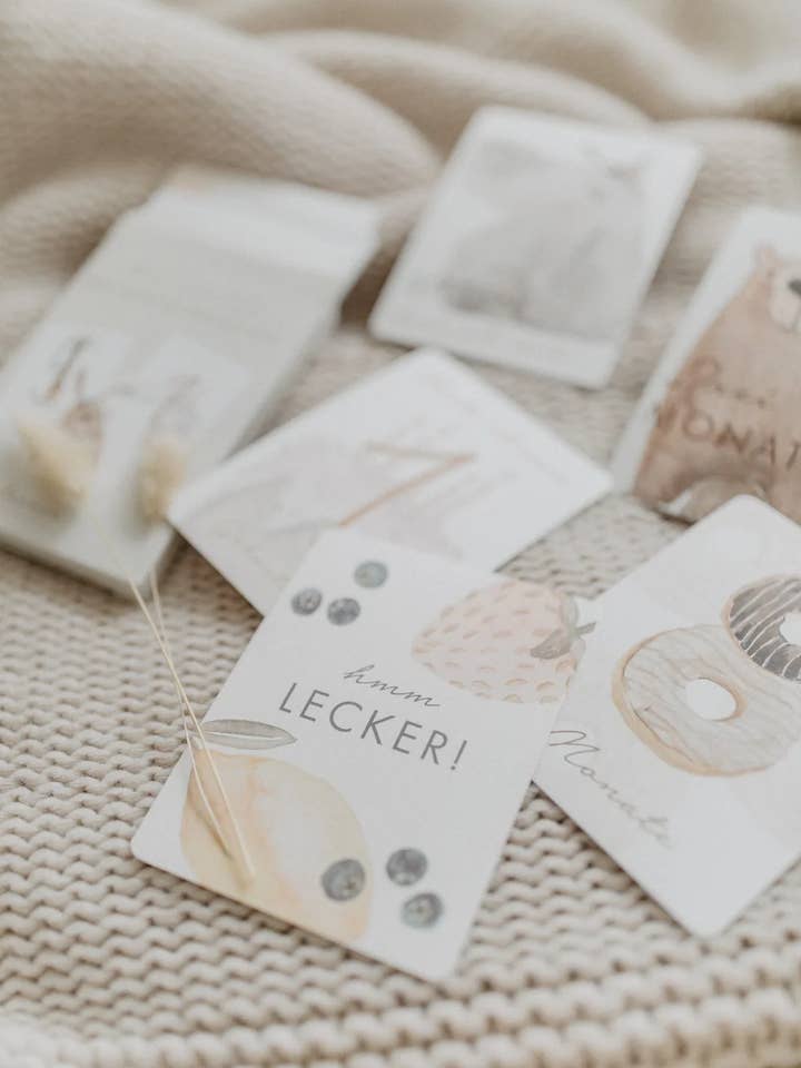 Carte dei traguardi 'Il Mio Primo Anno' per la vendita all'ingrosso da parte di Leevje