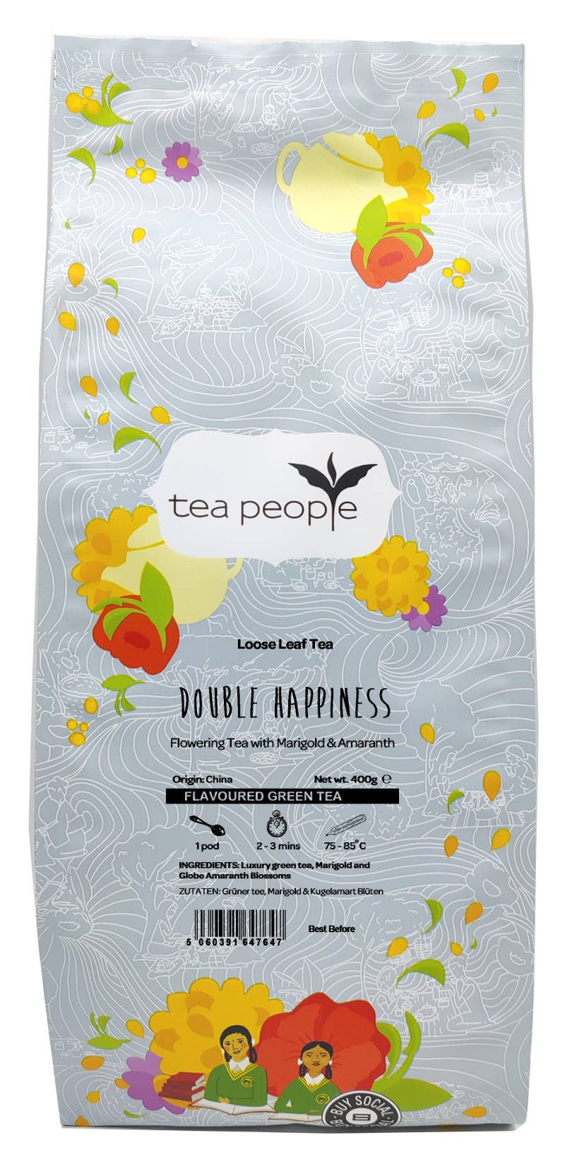 Tea People - Wholesale Tea Bags - Double Happiness - 400g Small Catering Pack0