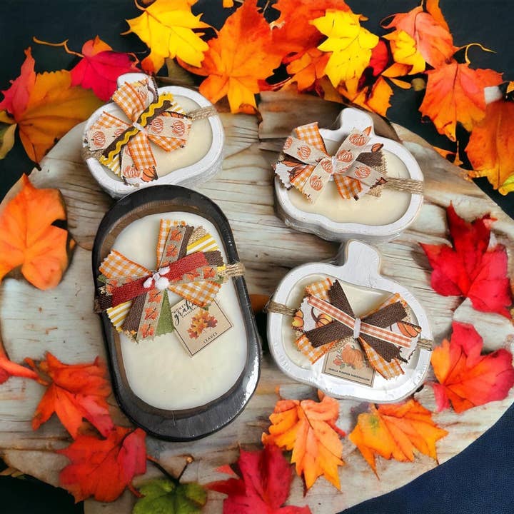 McCain's Furniture Co - Wholesale Candle Holder - Mini Pumpkins Orange- Wholesale Bundle of 10 - Candle Ready7