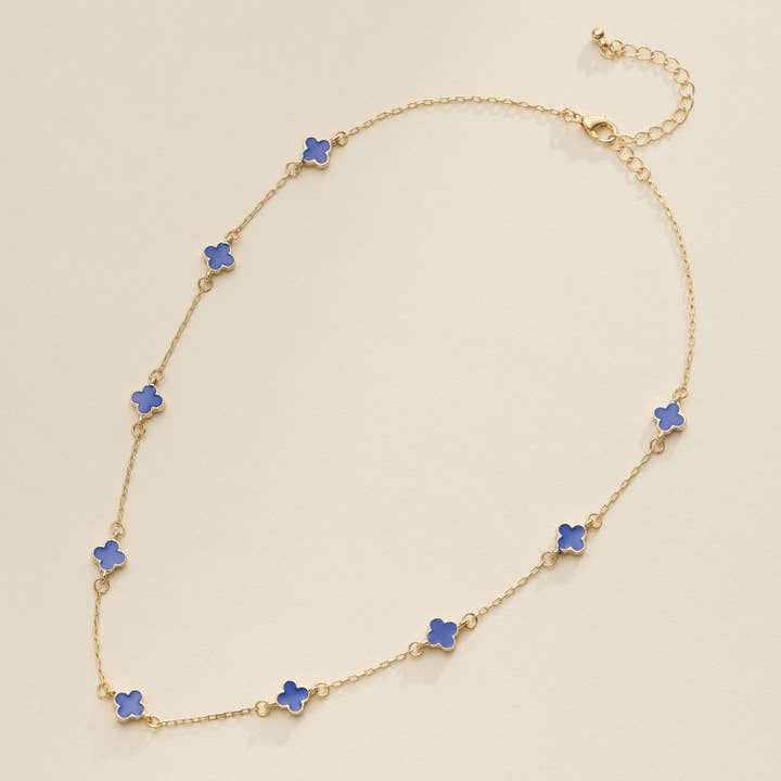 Lilla Haven - Wholesale Pendant/Charm Necklace - Gold Charm Necklace with Enamel Accents Elegant Minimalist Jewelry6