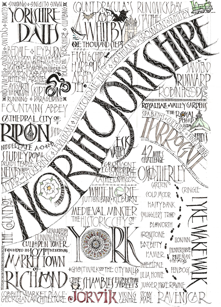 Inklings Art - Venta al por mayor Paños de cocina - Paño de cocina de North Yorkshire fabricado en el Reino Unido, 100% algodón.3